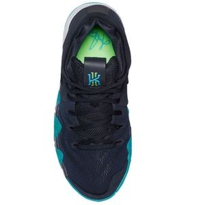 Kyrie 4 Navy blue and neon green